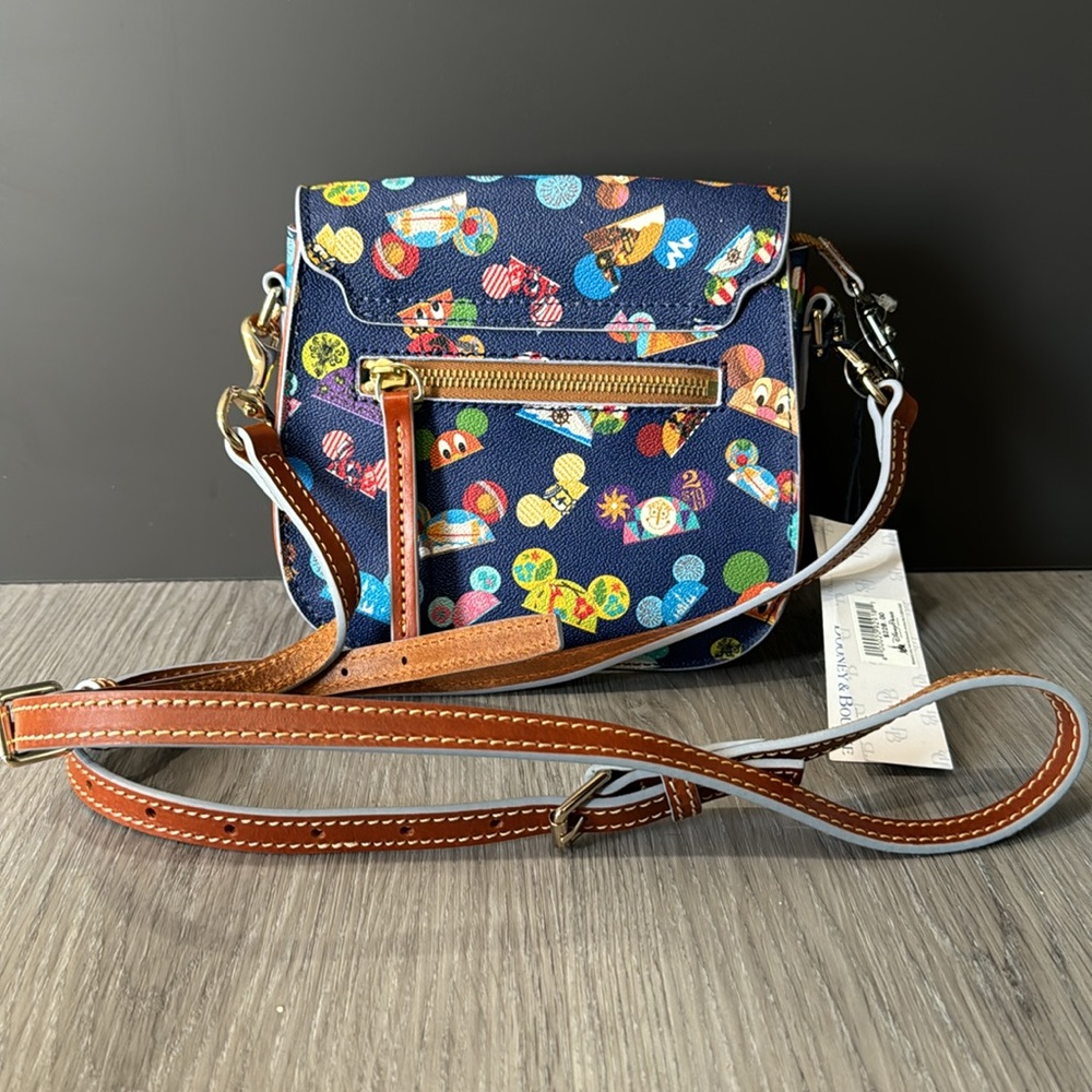 Dooney and Bourke Disney Hats Crossbody Purse NWT Blue - Picture 2 of 7